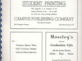 1943 Central Yearbook, The Hub & Moseley's Ads.jpg